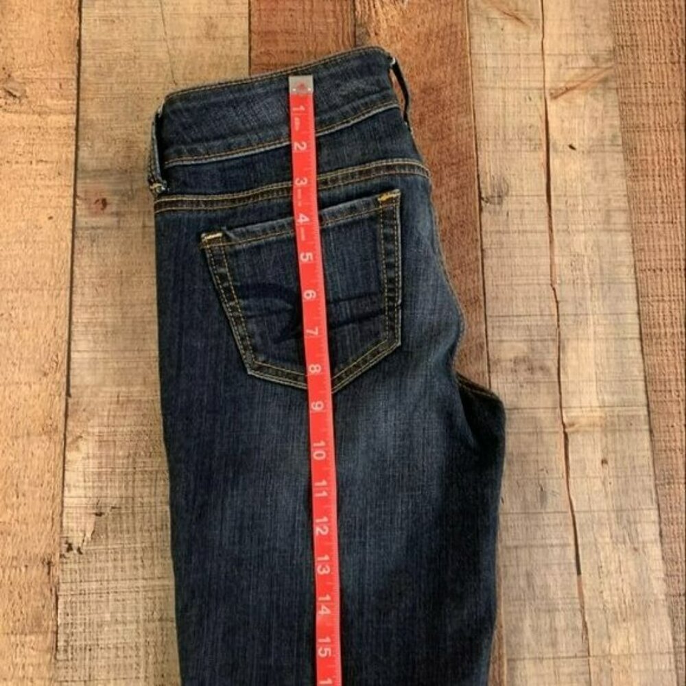 American eagle womens artist cropped straight leg denim jeans - 4 - Picture 3 of 13